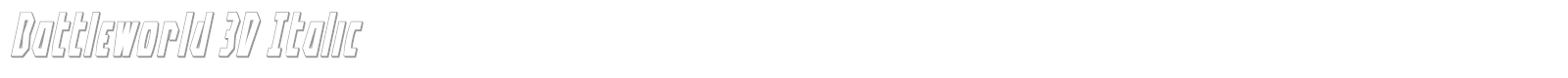 Battleworld Extra-Expanded Italic font preview