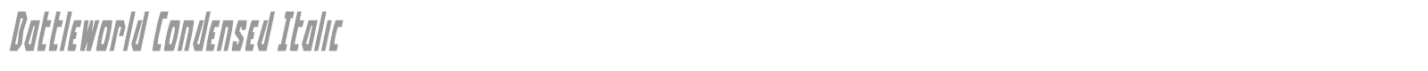 Battleworld Extra-Expanded Italic font preview
