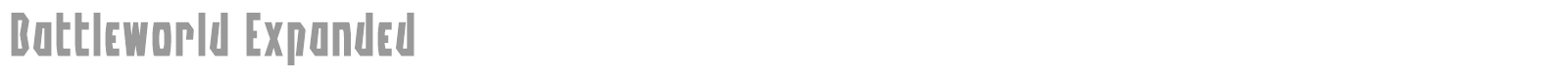 Battleworld Extra-Expanded Italic font preview