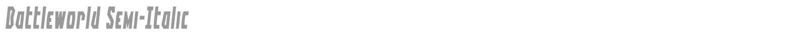 Battleworld Extra-Expanded Italic font preview