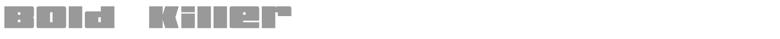 Bold Killer font preview