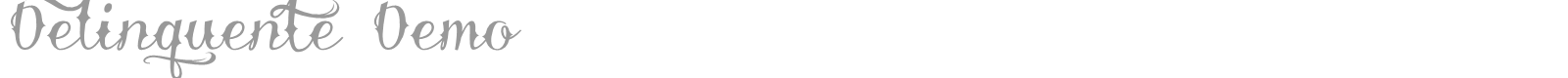 Delinquente Demo font preview