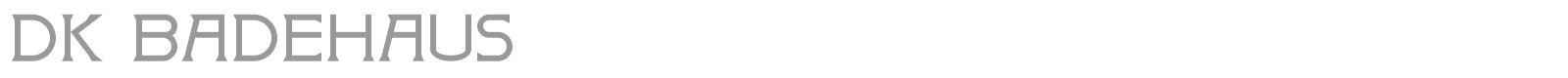 DK Badehaus font preview