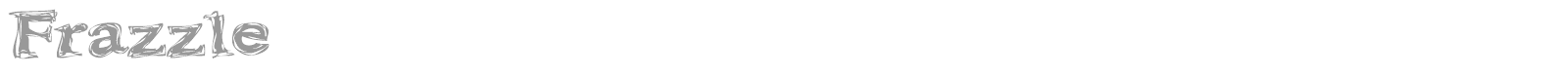 Frazzle font preview