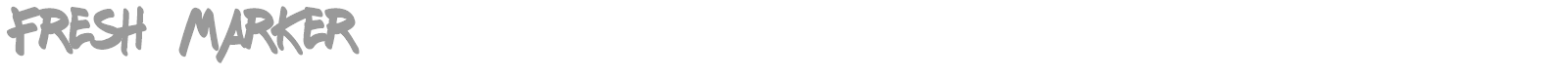 Fresh Marker font preview