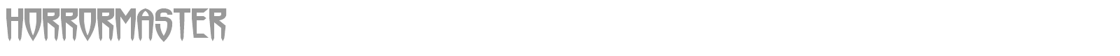 Horrorfind font preview