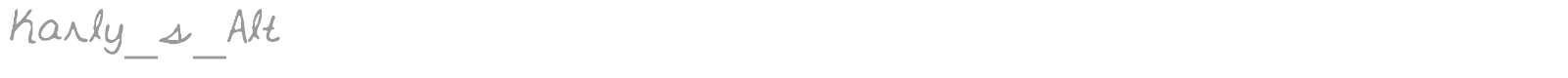 Karly_s_Alt font preview