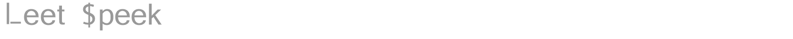 Leet Speek font preview