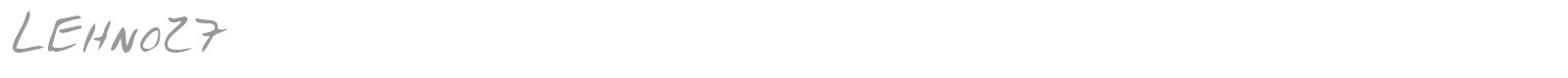 LEHN027 font preview