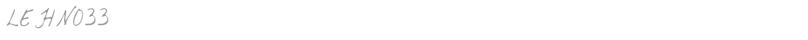 LEHN033 font preview
