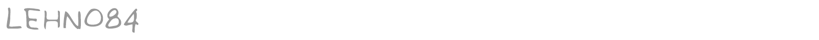 LEHN084 font preview