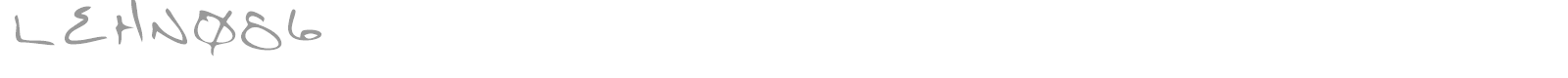 LEHN086 font preview