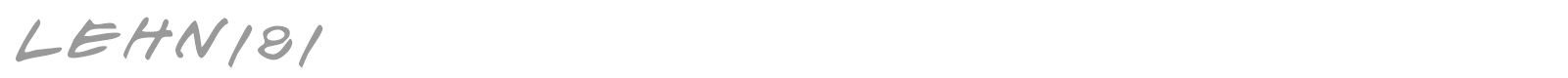 LEHN181 font preview