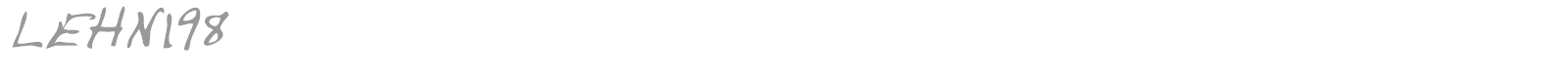 LEHN198 font preview