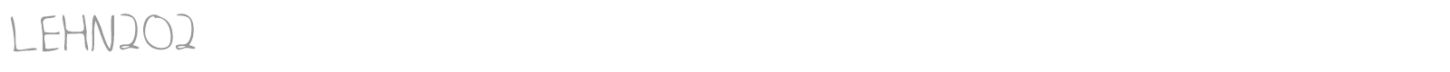 LEHN202 font preview