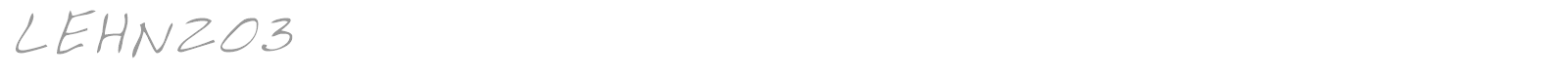 LEHN203 font preview