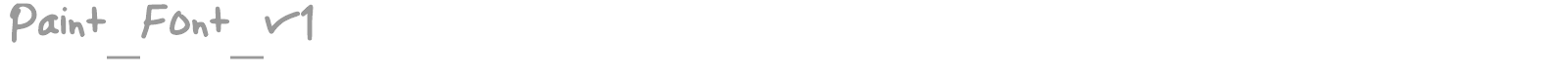 Paint_Font_v1 font preview