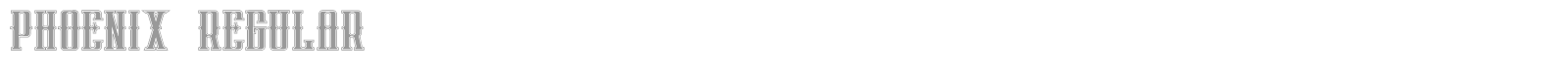 phoenix regular font preview