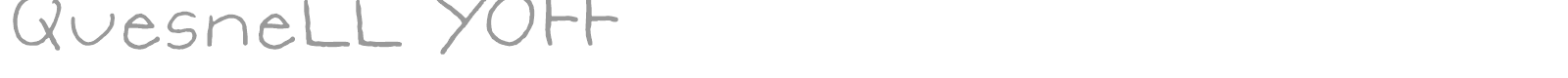 QUesneLL YOFF font preview