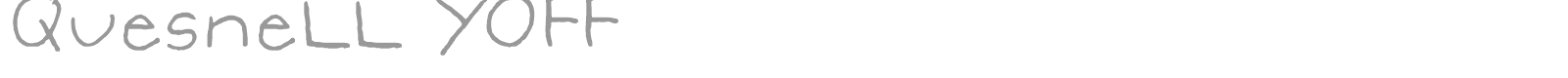 QUesneLL YOFF font preview