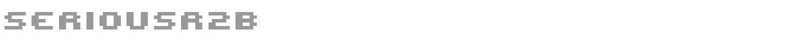 Serious Rounded font preview