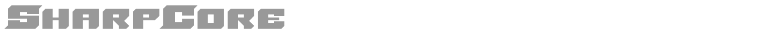 Sharp Core font preview