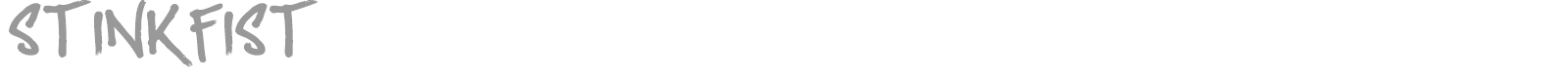 STINKFIST font preview