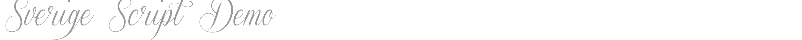 Sverige Script Demo font preview