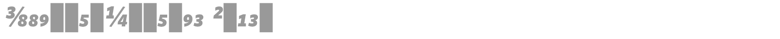 WhitneyNumeric font preview