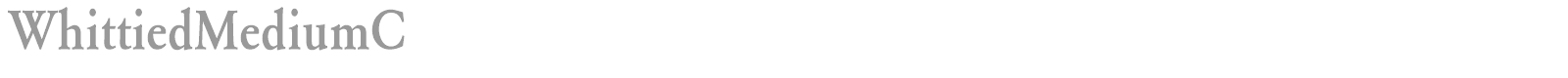 WhittiedMediumE font preview