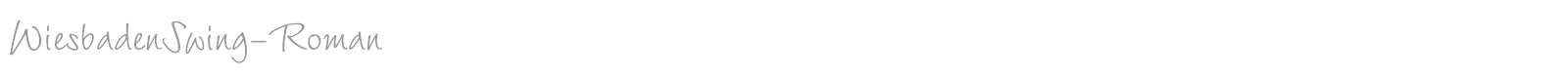 WiesbadenSwing font preview