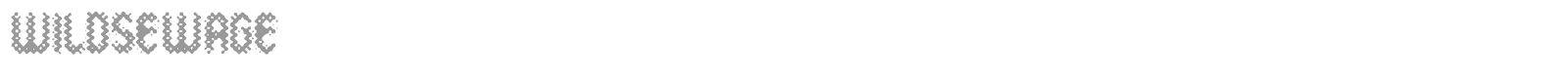 Wildsewage font preview