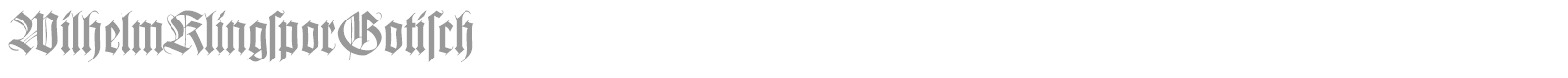 WilhelmKlingsporGotisch font preview