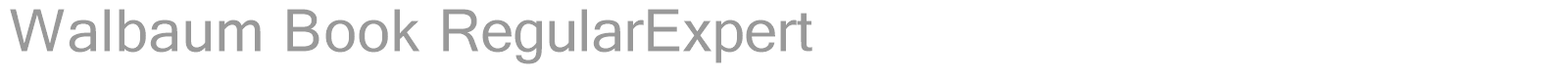 Berthold Walbaum Book font preview