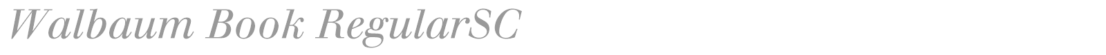 Berthold Walbaum Book font preview