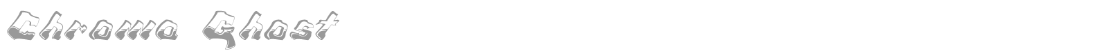 Chroma Ghost font preview