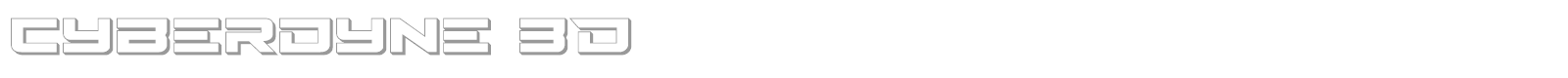 Cyberdyne Expanded Italic font preview