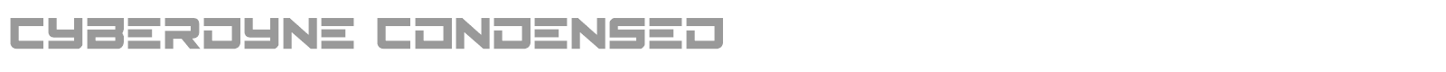 Cyberdyne Expanded Italic font preview