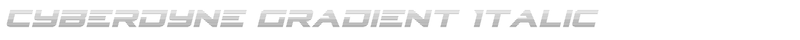 Cyberdyne Expanded Italic font preview