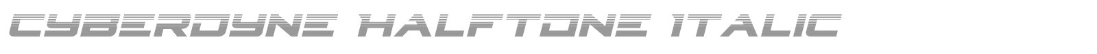 Cyberdyne Expanded Italic font preview