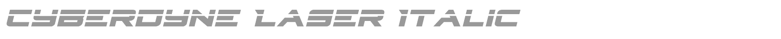 Cyberdyne Expanded Italic font preview