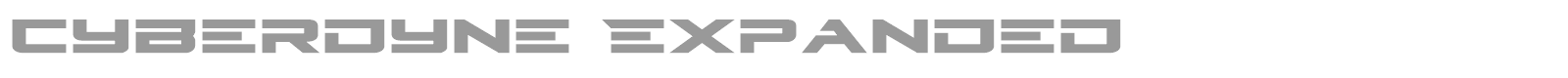 Cyberdyne Expanded Italic font preview