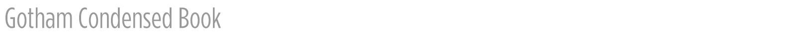 Gotham Condensed font preview