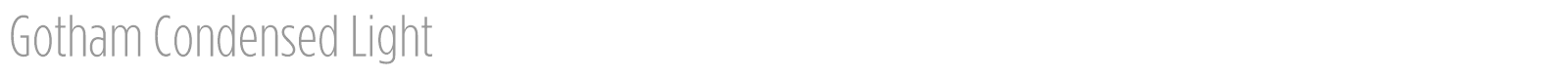 Gotham Condensed font preview