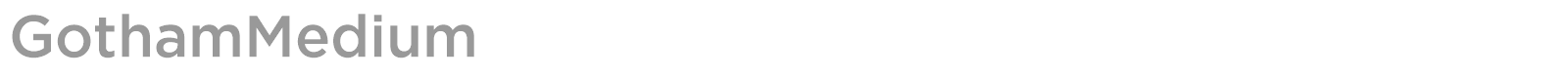 GothamMedium font preview