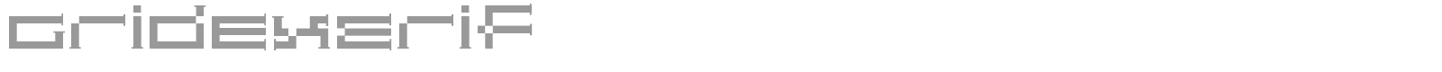 GridExerif font preview