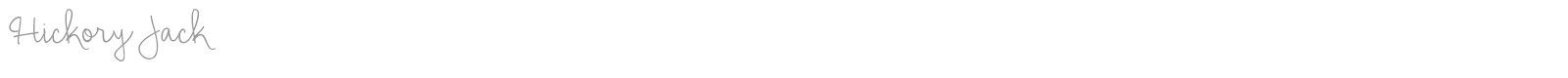Hickory Jack font preview
