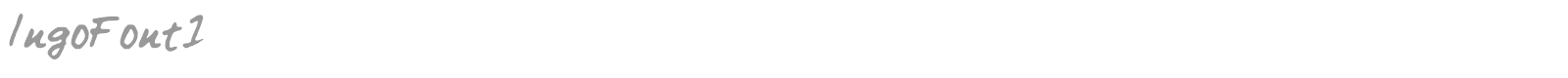 IngoFontduenn font preview