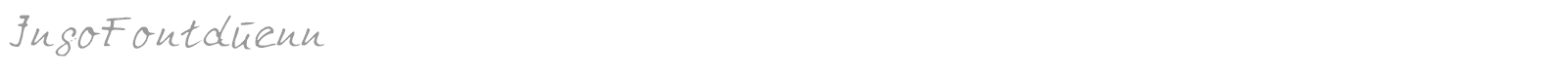 IngoFontduenn font preview