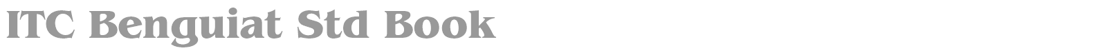 ITC Benguiat Std font preview